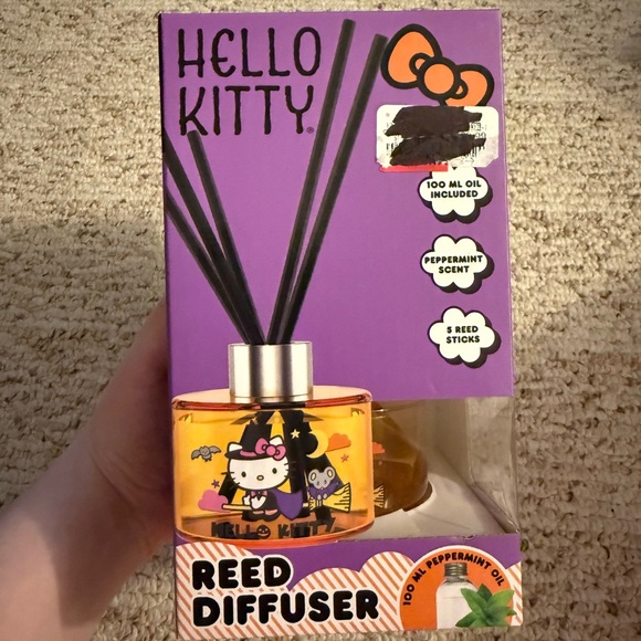 Hello Kitty Other - Hello Kitty, Halloween Reed Diffuser Peppermint! CIB SOME WEAR ON BOX SEE PICS